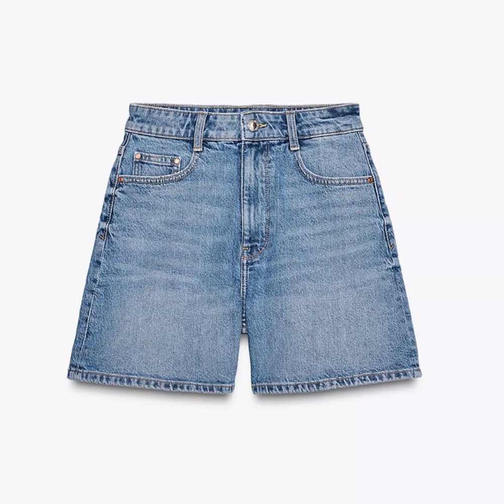 Zara | Mom Denim Shorts